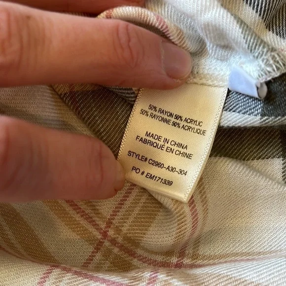 Anthropologie Cloth and Stone plaid top - Picture 4 of 5